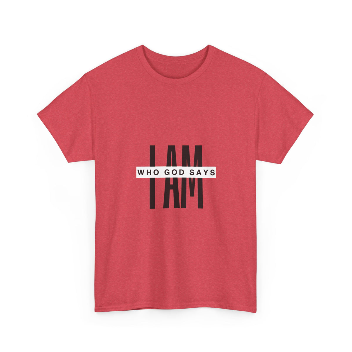 I AM Who God Says I Am T-Shirt | Christian Faith Typography