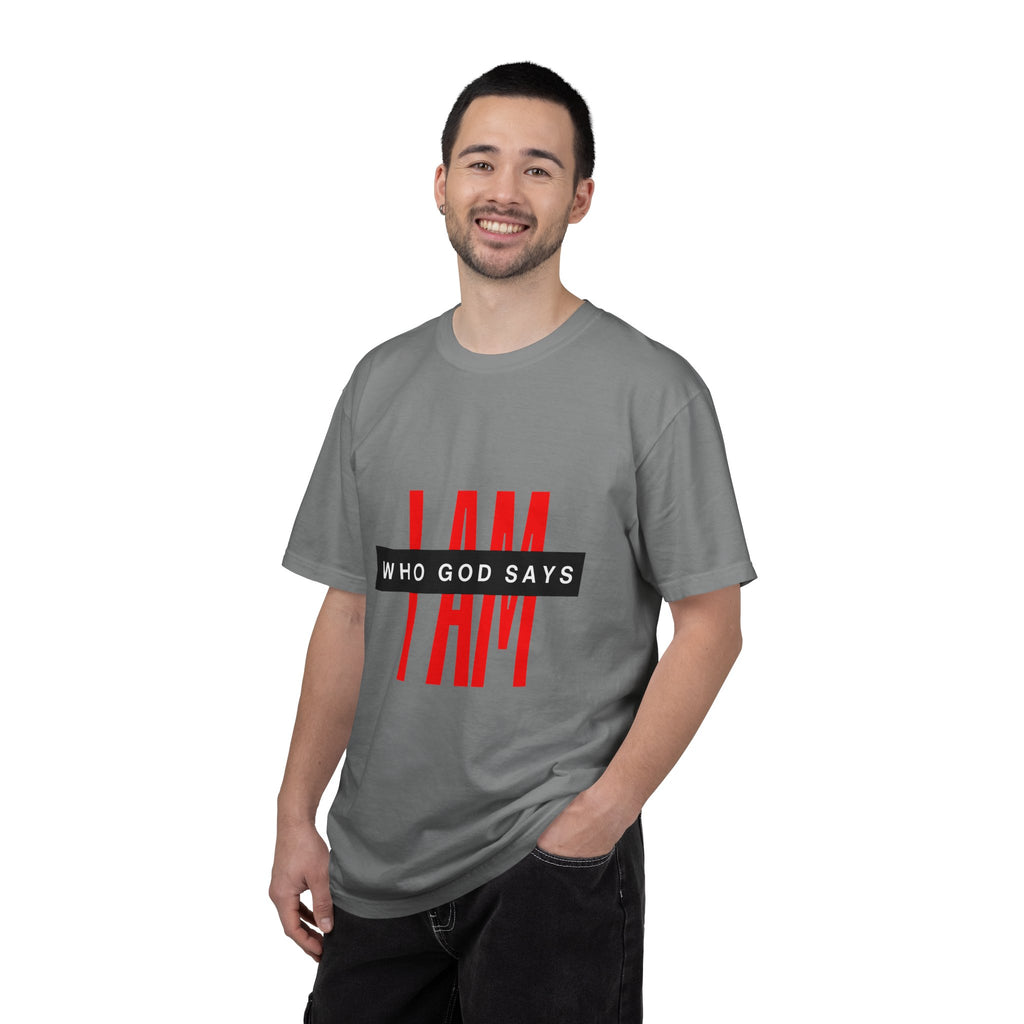 I AM Who God Says I AM T-shirt | Christian Faith Typography