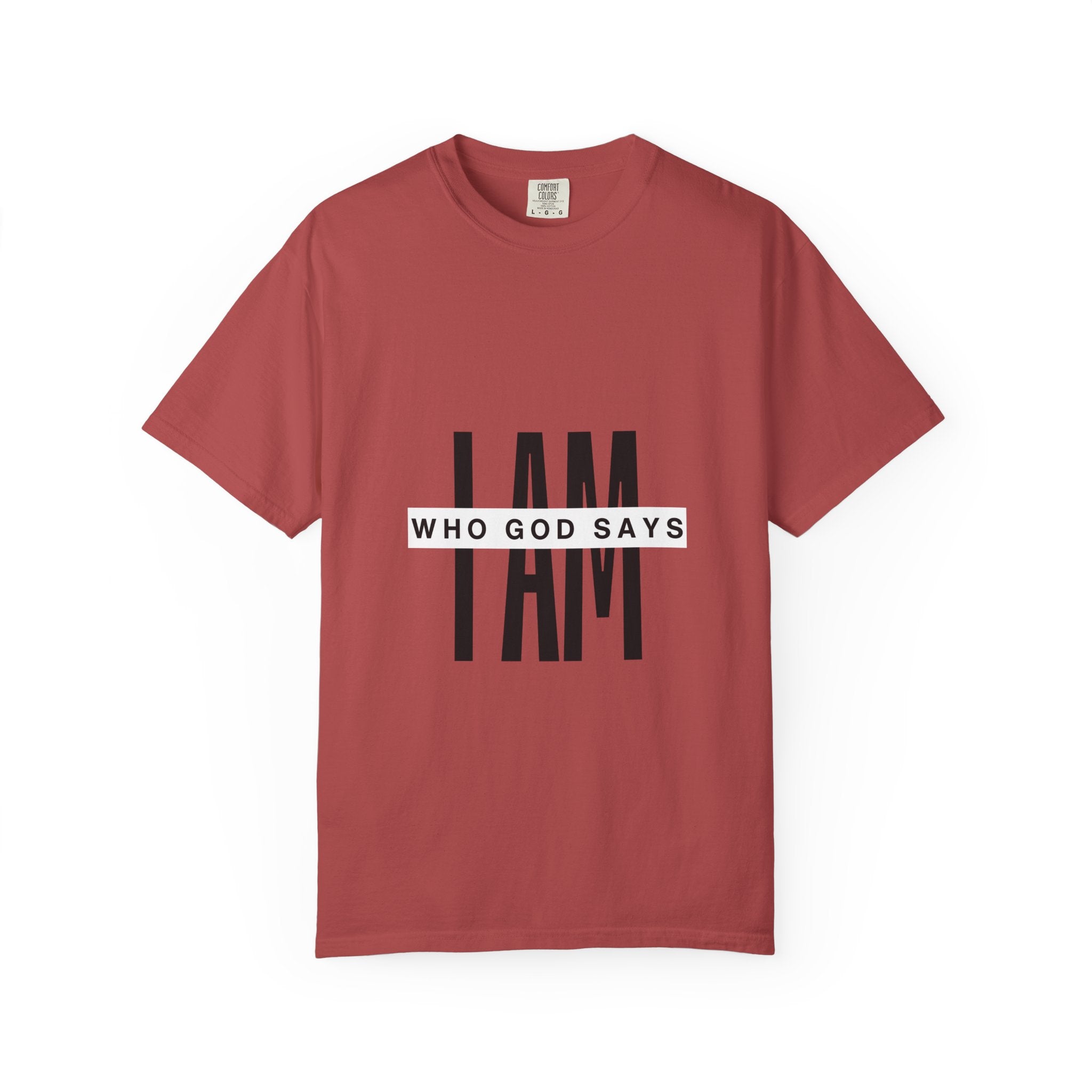 I AM Who God Says I Am T-Shirt | Christian Faith Typography