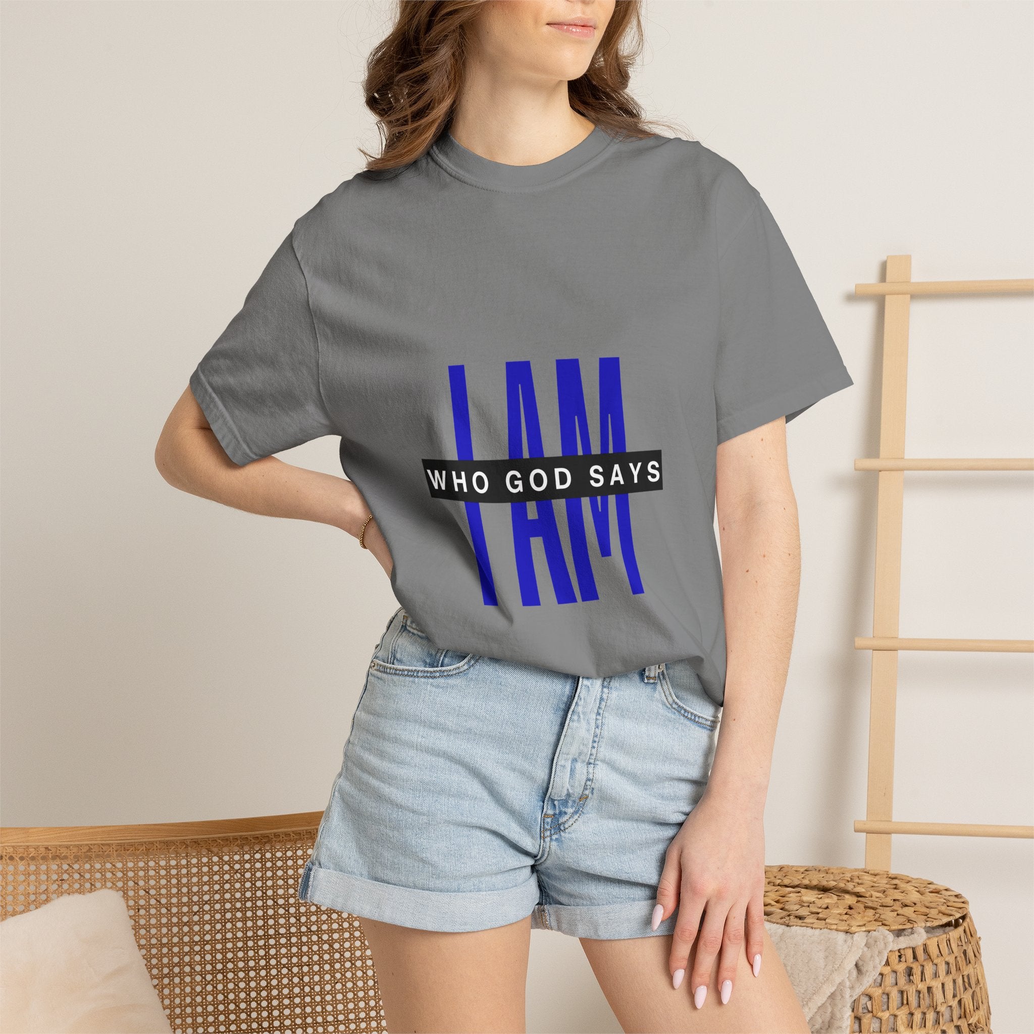 I AM Who God Says I Am T-Shirt | Christian Faith Typography