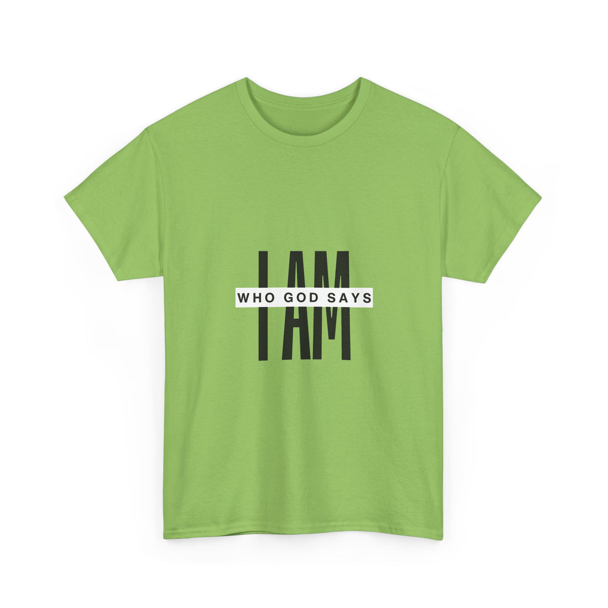 I AM Who God Says I Am T-Shirt | Christian Faith Typography