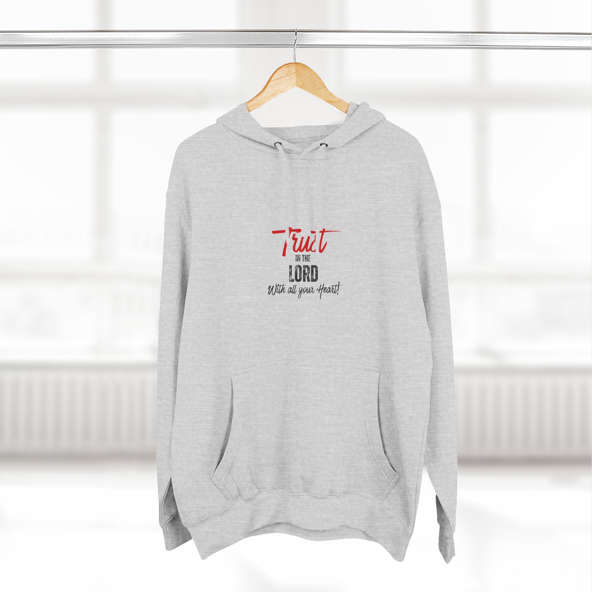 Trust the Lord Hoodie — "Trust the Lord with All Your Heart" Christian Faith Pullover