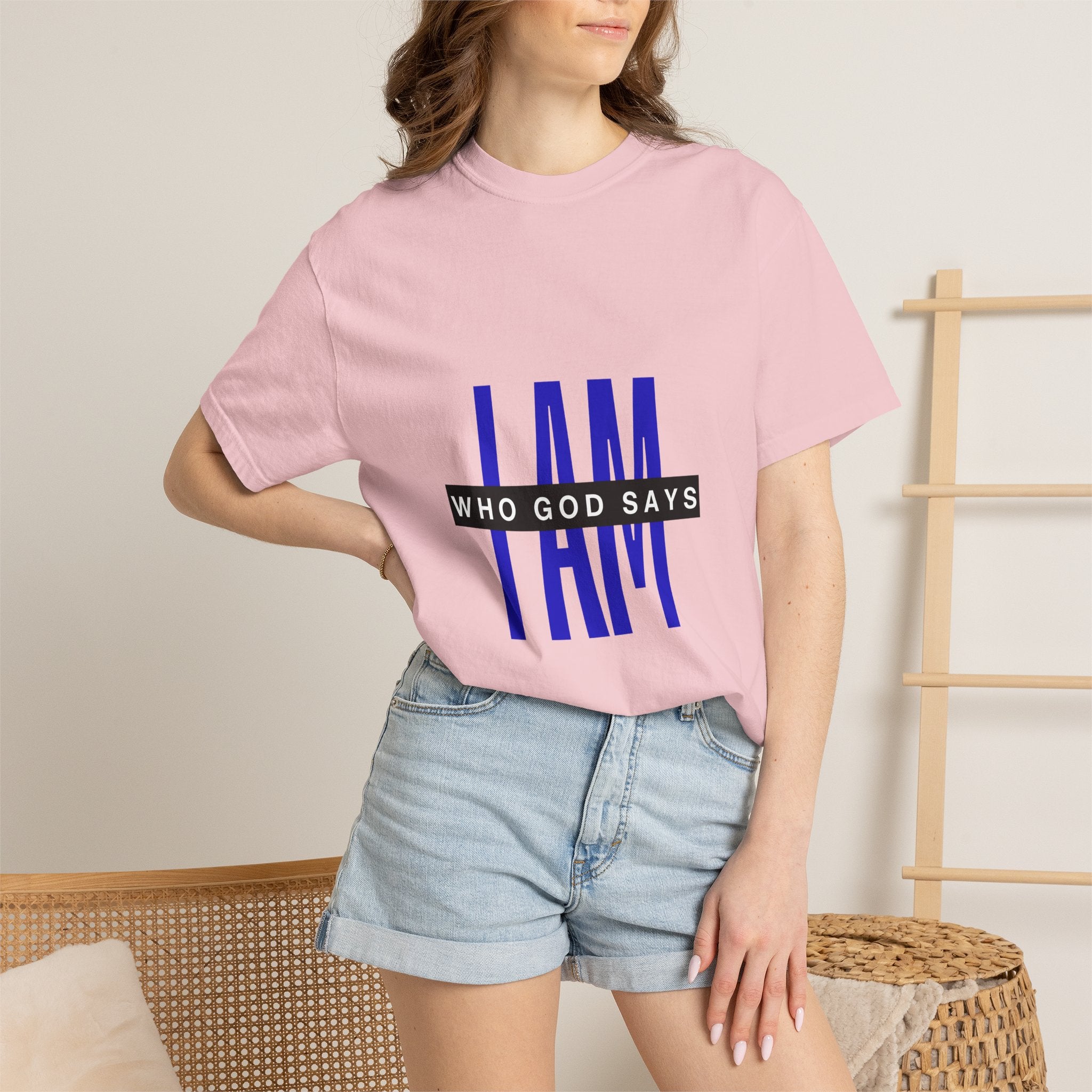 I AM Who God Says I Am T-Shirt | Christian Faith Typography