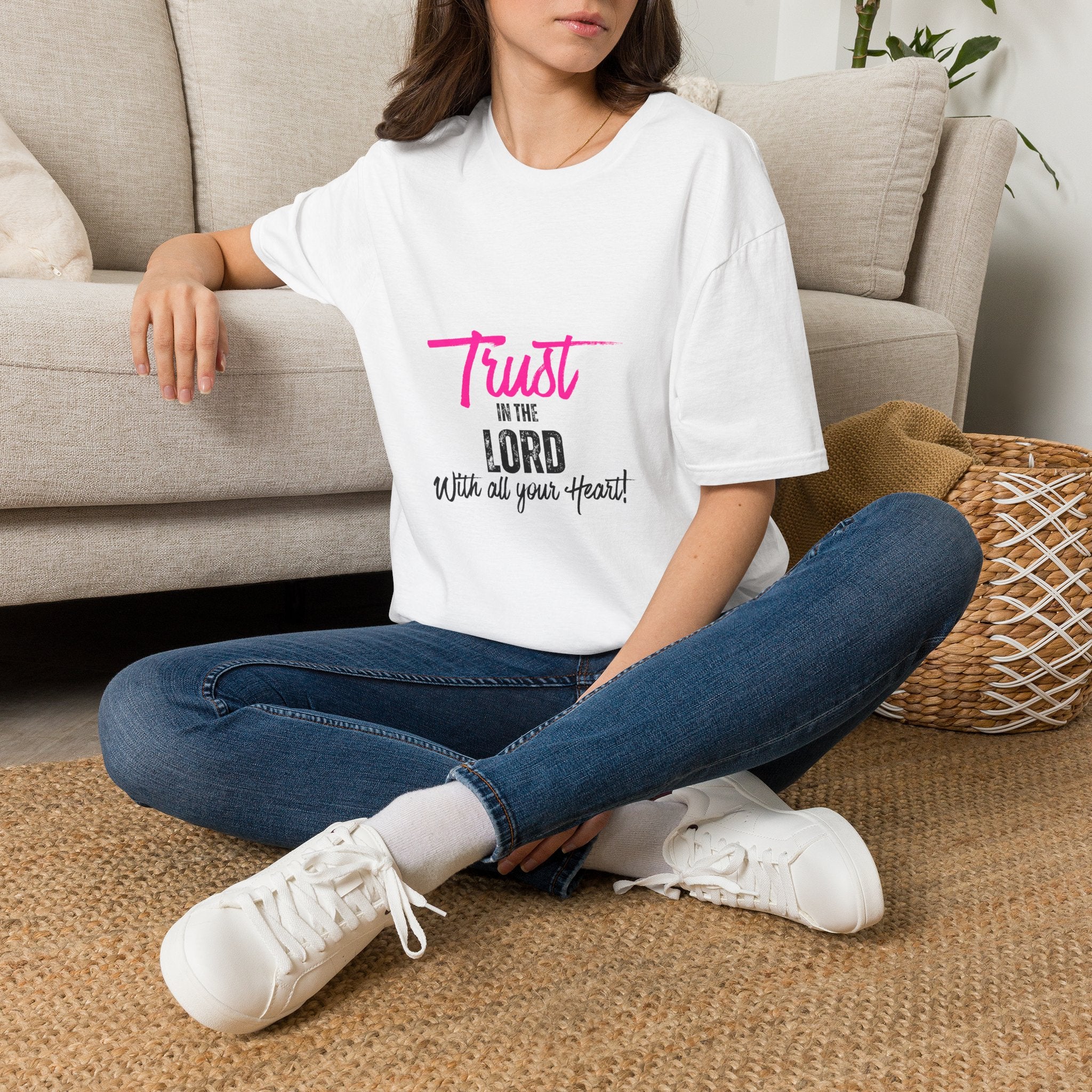 Trust in the Lord T-Shirt — Faith Graphic Tee ("Trust in the Lord with all your heart")