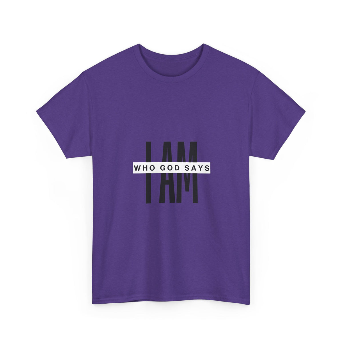 I AM Who God Says I Am T-Shirt | Christian Faith Typography