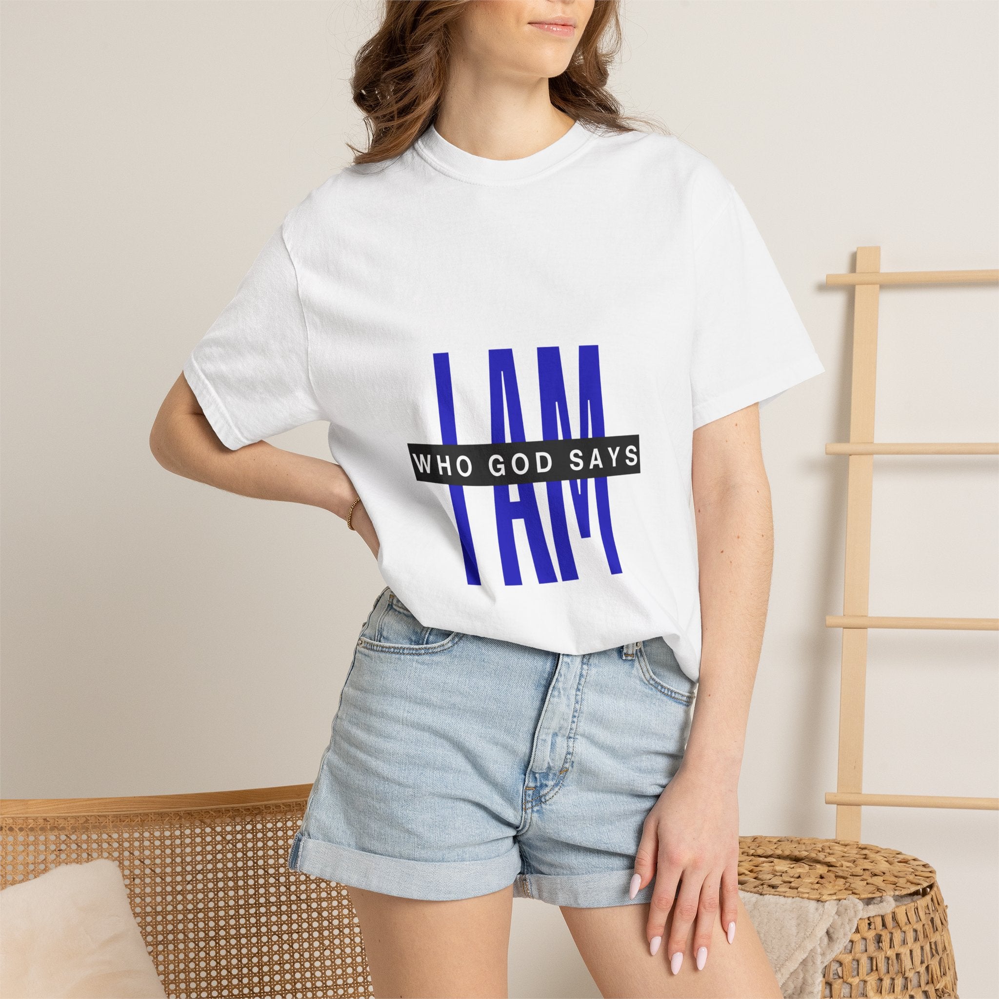 I AM Who God Says I Am T-Shirt | Christian Faith Typography