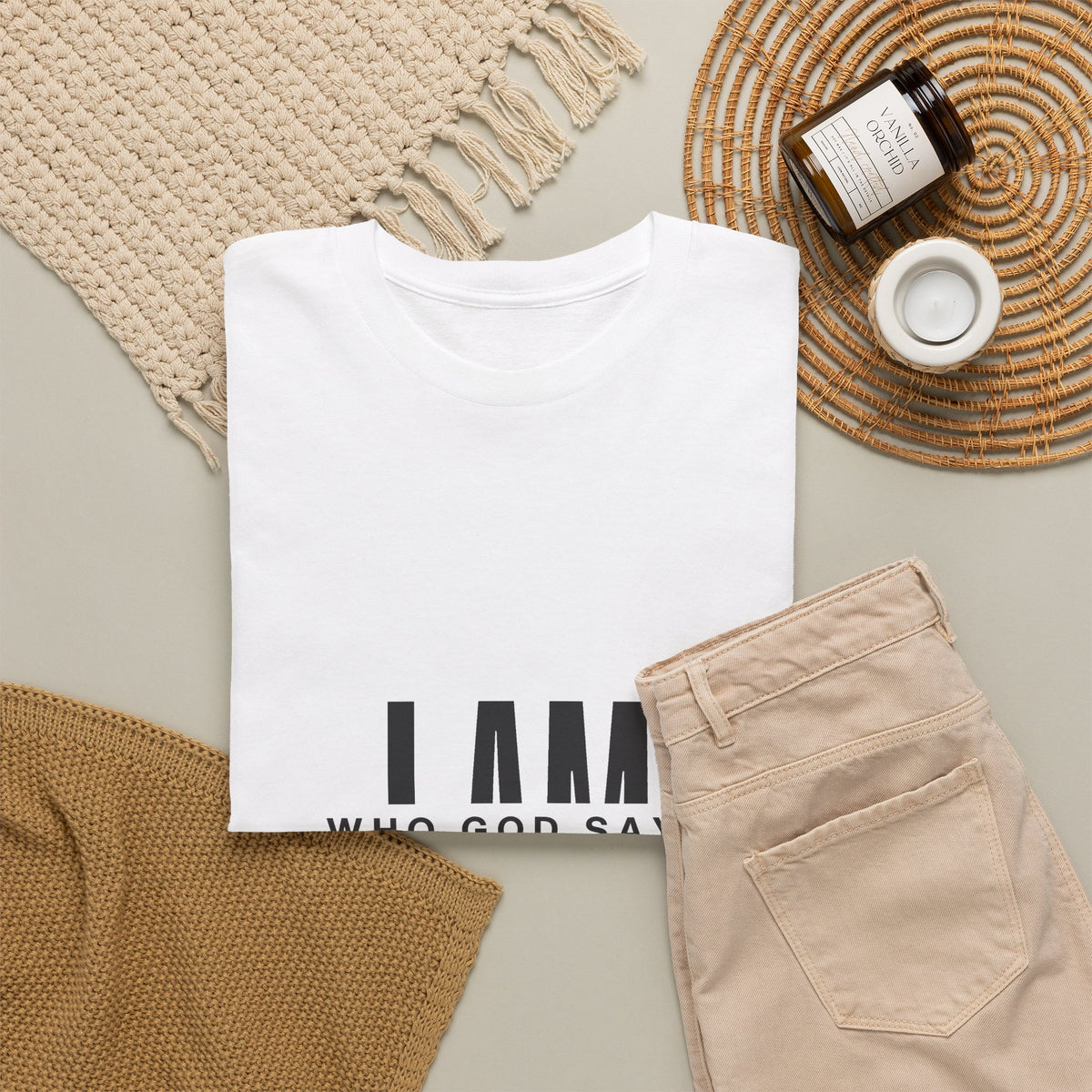 I AM Who God Says I Am T-Shirt | Christian Faith Typography