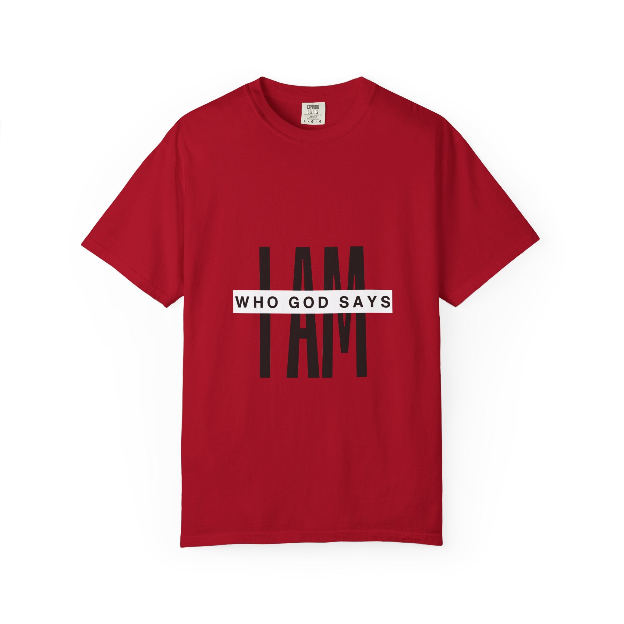 I AM Who God Says I Am T-Shirt | Christian Faith Typography