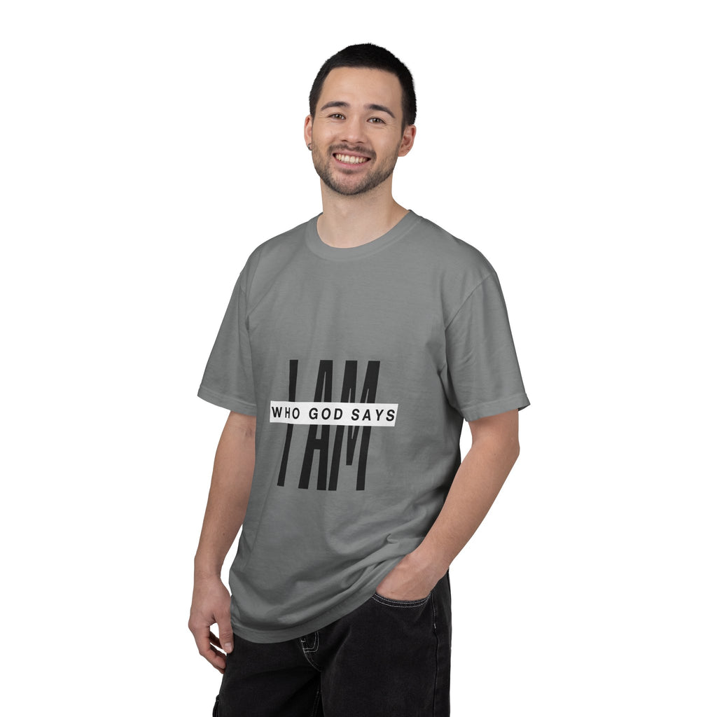 I AM Who God Says I Am T-Shirt | Christian Faith Typography