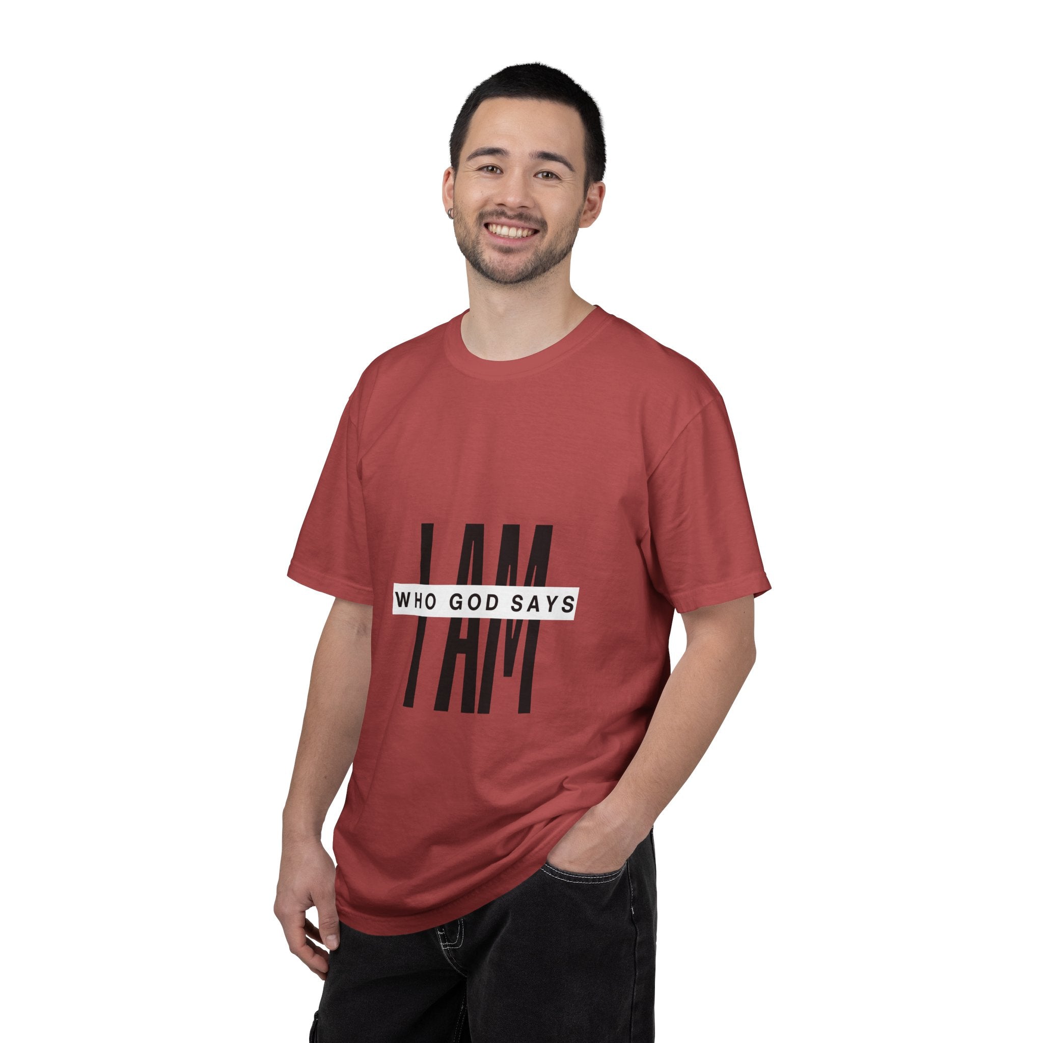 I AM Who God Says I Am T-Shirt | Christian Faith Typography