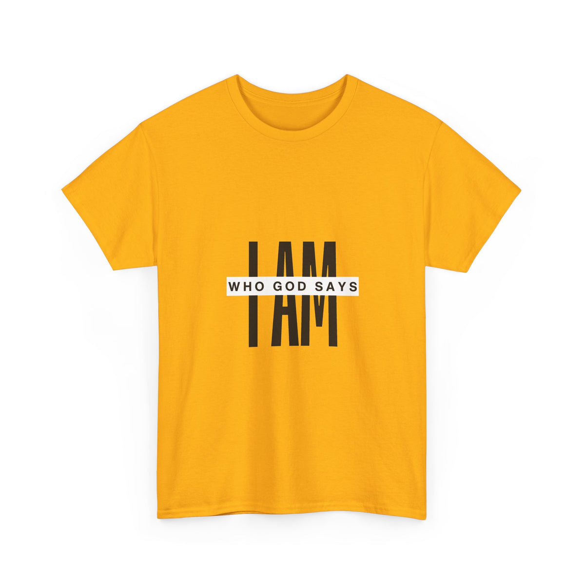 I AM Who God Says I Am T-Shirt | Christian Faith Typography
