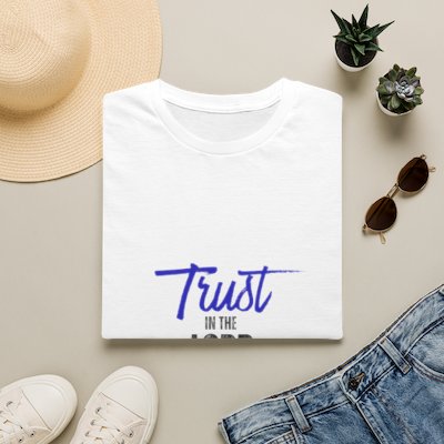 Trust in the Lord | Indigo Christian Graphic T-Shirt